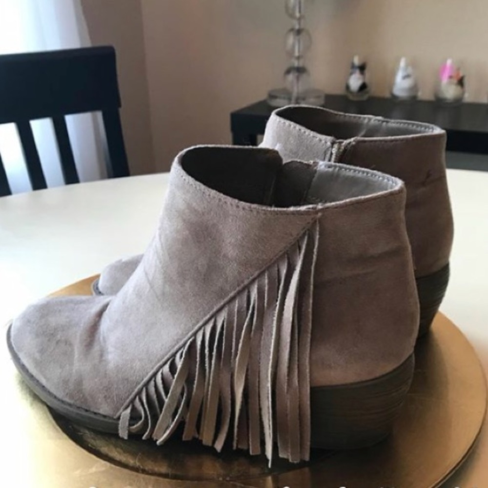 American Eagle Fringe Booties